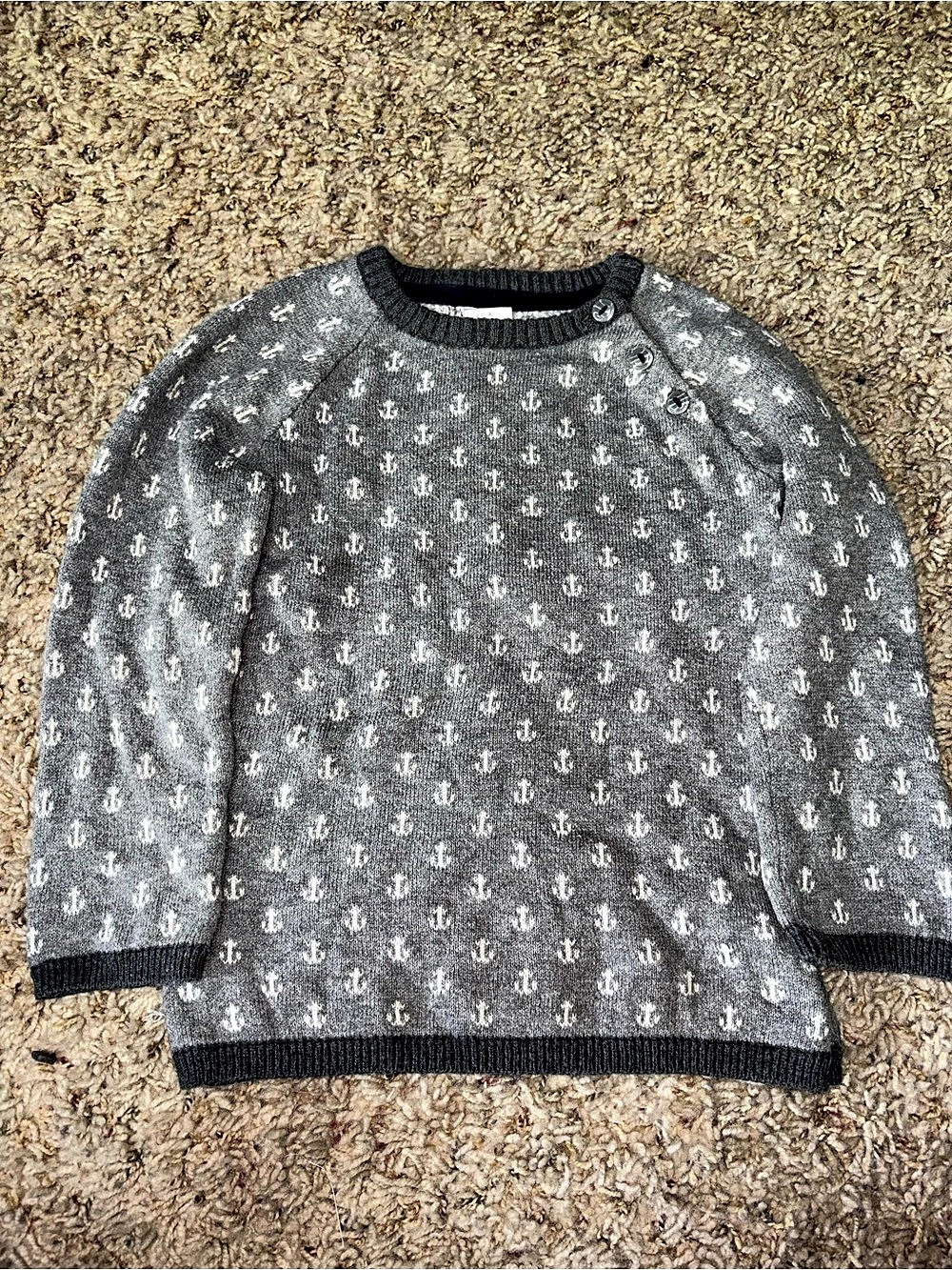 H&M Gray & White Sweater Size 2T